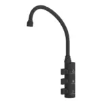 Puritek Firenze Rubinetto di prelievo per depuratori 3 Vie 6mm. Nero Opaco