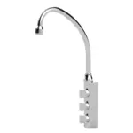 Puritek Firenze Rubinetto di prelievo per depuratori 3 Vie 6mm. Cromo