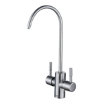 Puritek Primary Rubinetto di prelievo per depuratori 2 Vie 1/4” Acciaio Inox Satinato