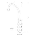 Shurity Firenze Rubinetto di prelievo per depuratori 3 Vie 6mm. Bianco Opaco - immagine 2