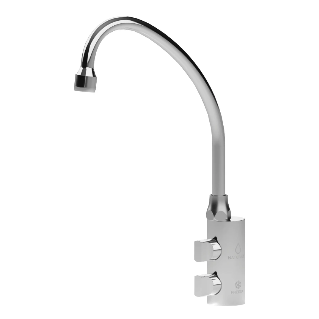 FIRENZE2-CR Shurity Firenze Rubinetto di prelievo per depuratori 2 Vie 6mm. Cromo - immagine 1