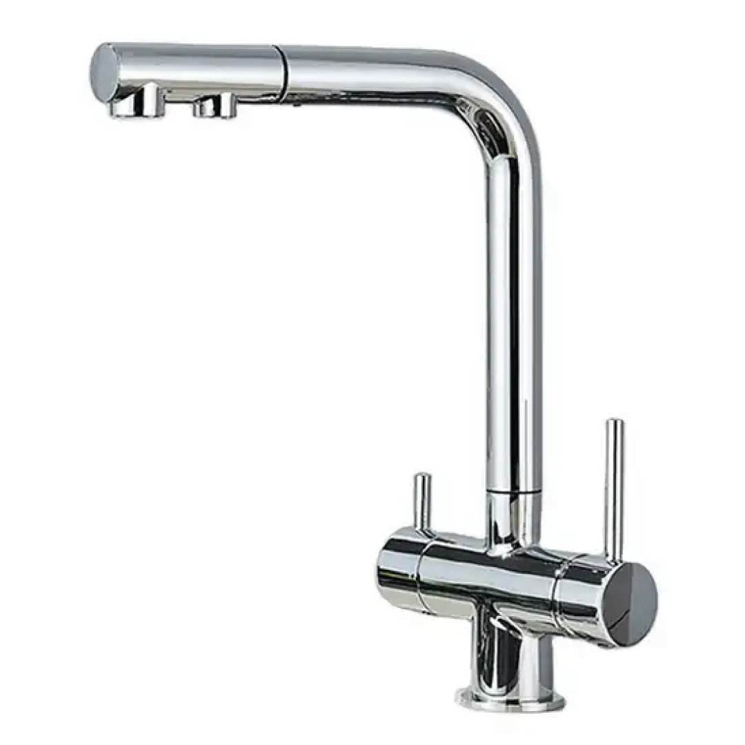 331002 Shurity 381 Rubinetto da cucina con Doccetta estraibile 3 vie Cromo - immagine 1