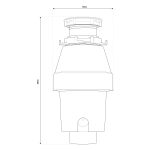 Shurity Tritarifiuti alimentari Eco-Waste Basic - 1/2HP - immagine 2