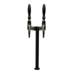 Shurity Fit Colonnina Meccanica 2 vie Nero Opaco con rubinetti Cromati