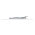 Kit 6pz. Shurity Poggiaposate Square Trasparente - immagine 2