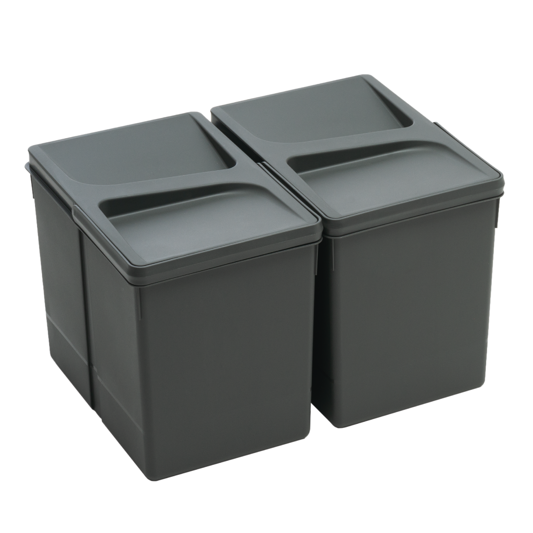 331416 Set 2Pz. - Shurity Dif Dresser Pattumiera raccolta differenziata 15Lt. per base cassettone - h.266mm - immagine 1