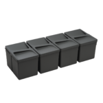 Set 4Pz. - Shurity Dif Dresser Pattumiera raccolta differenziata 12Lt. per base cassettone  - h.216mm