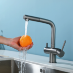 Shurity 382 Rubinetto da cucina con Doccetta estraibile 3 vie Cromo - immagine 4
