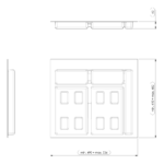 Pack Completo - Shurity Dif Dresser N.2 Pattumiere raccolta differenziata 12Lt. h.216mm con base cassettone 600mm. - immagine 4