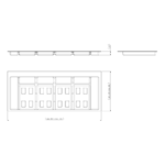 Pack Completo - Shurity Dif Dresser N.4 Pattumiere raccolta differenziata 12Lt. h.216mm con base cassettone 1200mm. - immagine 4