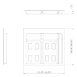 Shurity 600 Vassoio Cassettone cucina per pattumiera Dif Dresser - immagine 2