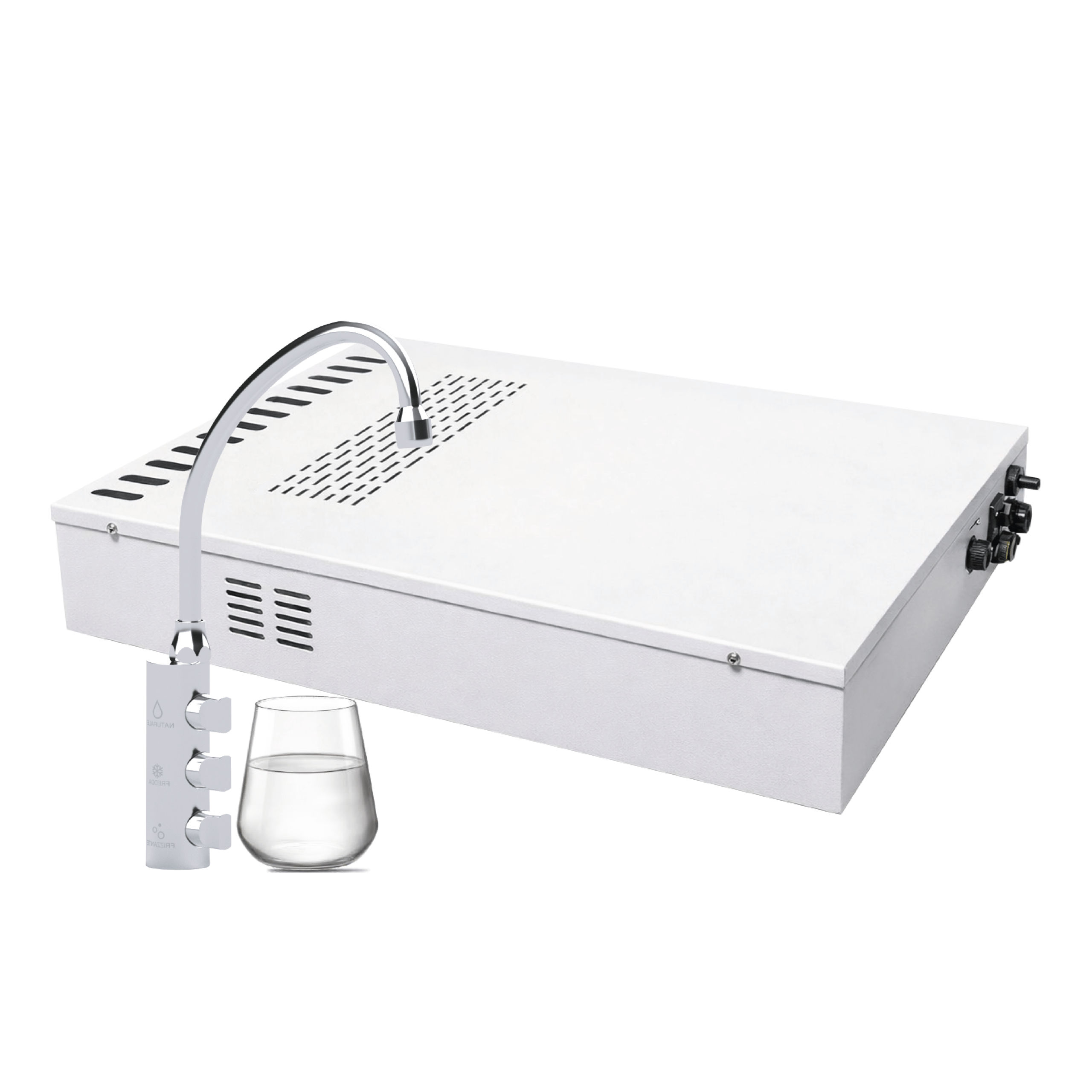 1wh Puritek Micro Fresh Home Silm Frigogasatore acqua con Filtrazione Sottozoccolo - 3 vie, Liscia, Gassata e Fredda - immagine 1