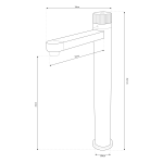 Shurity Roll Colonnina per Erogatore Acqua 3 vie 1/4” - Cromo - immagine 2
