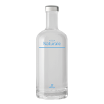 Bottiglia Shurity Basic 75cl. Personalizzata Trasparente Acqua Liscia con Tappo Argento