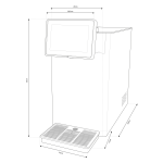 Shurity Kansas Electronic Refrigeratore acqua con Filtrazione Sopralavello 120Lt/h. Nero con Display e Porzionatore - 3 Vie Liscia ambiente, fredda e gassata - immagine 2