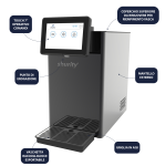 Shurity Kansas Electronic Refrigeratore acqua con Filtrazione Sopralavello 50Lt/h. Nero con Display e Porzionatore - 3 Vie Liscia ambiente, fredda e gassata - immagine 5