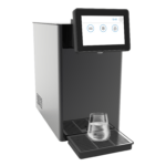 Puritek Micro Fresh Electronic Refrigeratore acqua con Filtrazione Sopralavello 50Lt/h. Acciaio Inox con Display e Porzionatore - 3 Vie Liscia ambiente, fredda e gassata