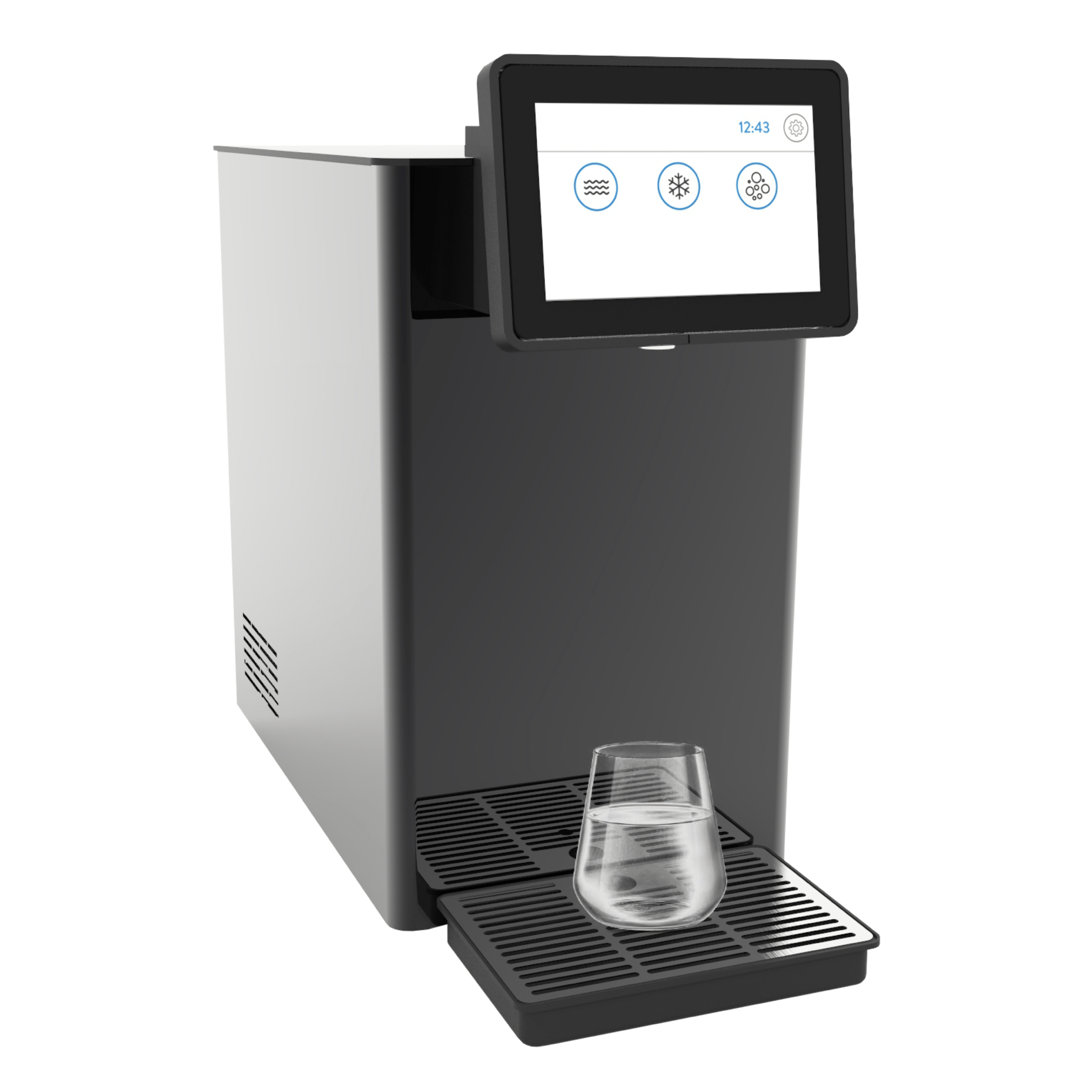 neut kan dis Puritek Micro Fresh Electronic Refrigeratore acqua con Filtrazione Sopralavello 50Lt/h. Acciaio Inox con Display e Porzionatore - 3 Vie Liscia ambiente, fredda e gassata - immagine 1