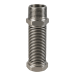 Tubo inox M.F. 1" estensibile da 10 cm. a 20 cm.