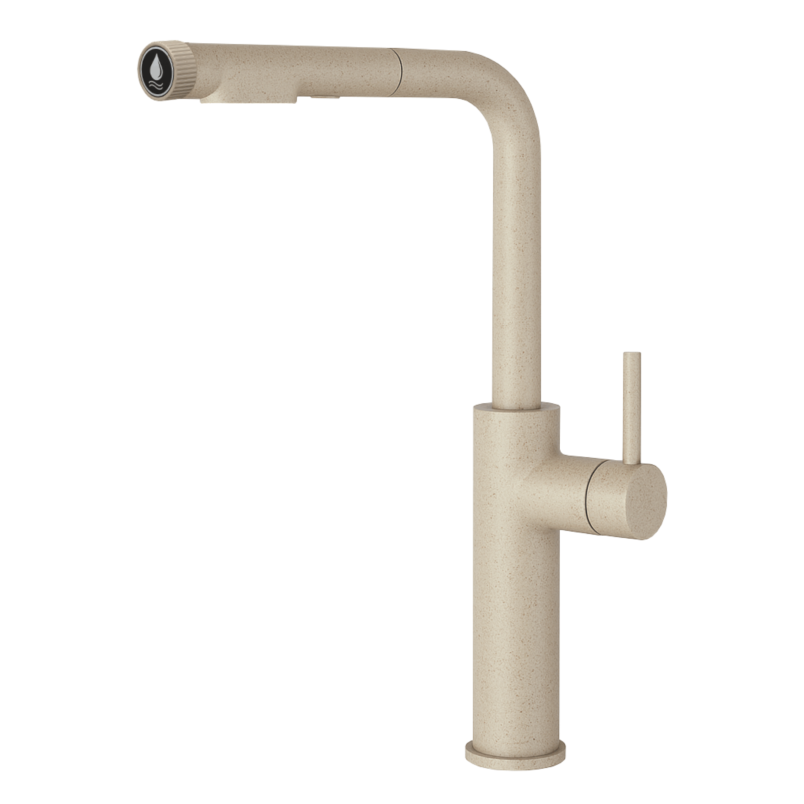 331541-GA Shurity 385 Rubinetto da cucina con Doccetta estraibile 3 vie Granito Avena - immagine 1