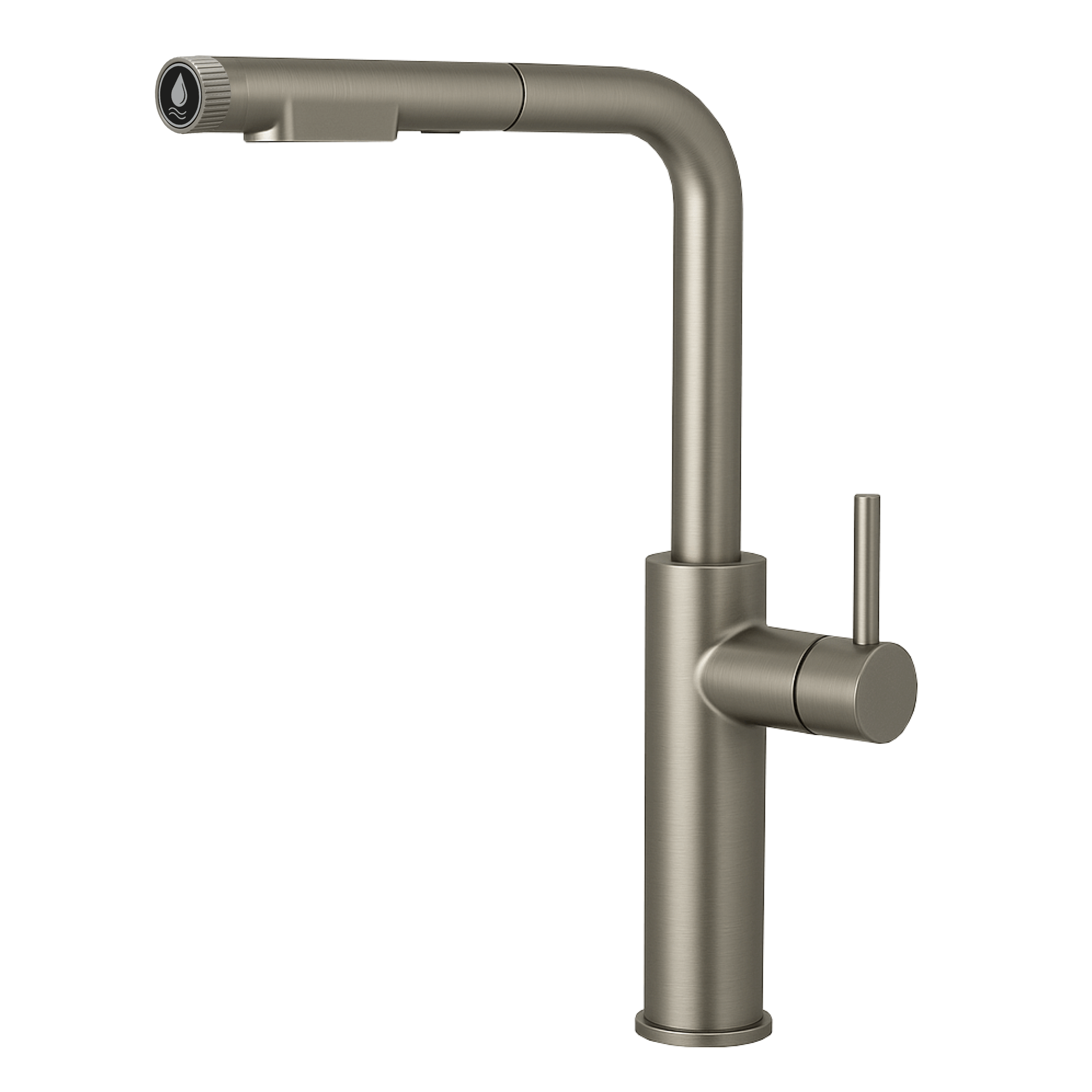 331541-NK Shurity 385 Rubinetto da cucina con Doccetta estraibile 3 vie Nickel Spazzolato - immagine 1