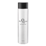 Bottiglia Cilinder 75cl. Personalizzata Trasparente Acqua Gassata con Tappo Nero (NO LOGO SHURITY)