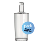Pack 4pz. - Bottiglia Diam 70cl. con tappo Argento
