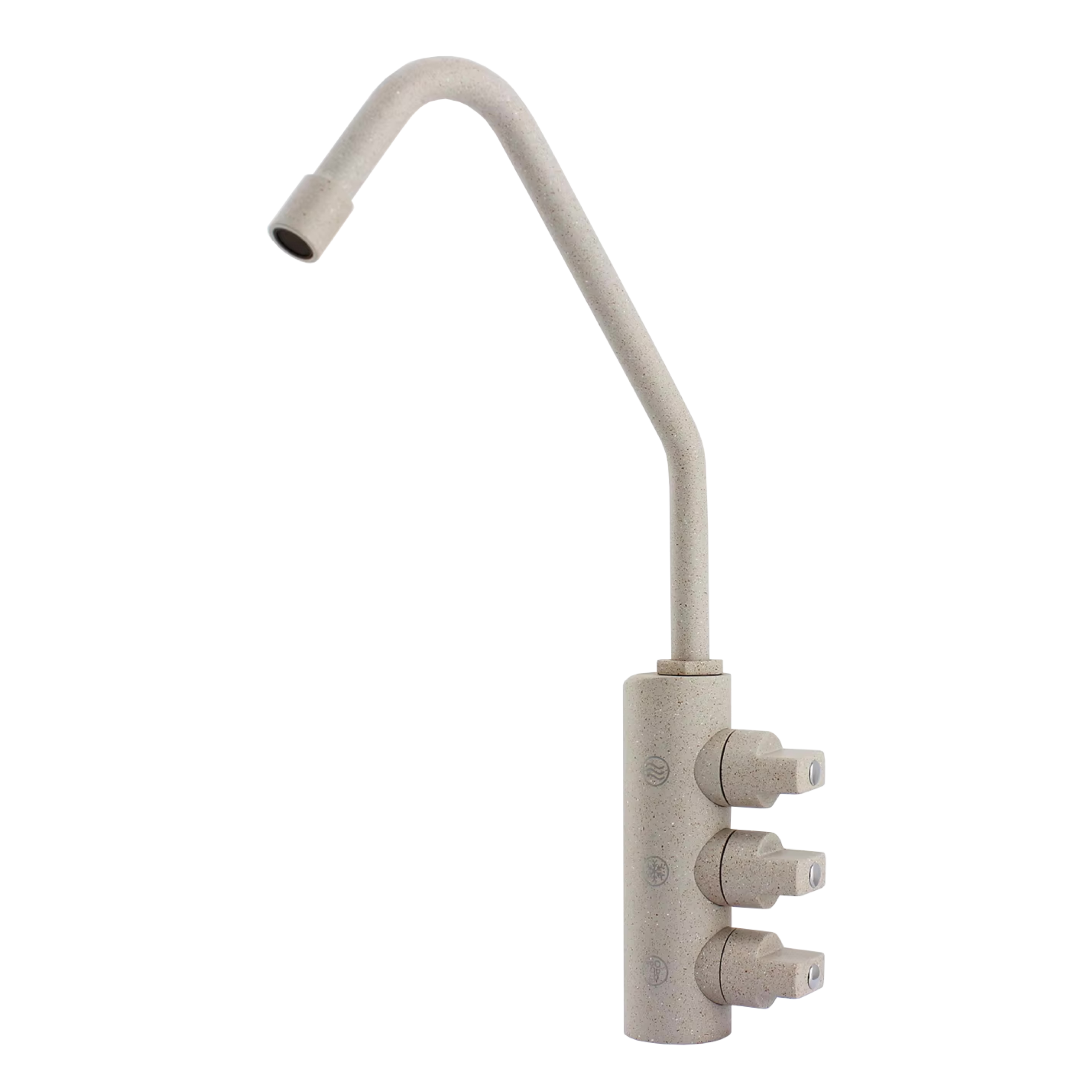 331603-GA Shurity 302 Acciaio Inox Rubinetto di prelievo 3 vie per depuratori 1/4”mm. Granito Avena - immagine 1