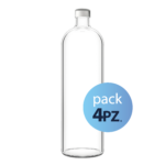 Pack 4pz. - Bottiglia Clotis 75cl. con tappo Argento