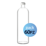 Pack 60pz. - Bottiglia Clotis 75cl. con tappo Argento