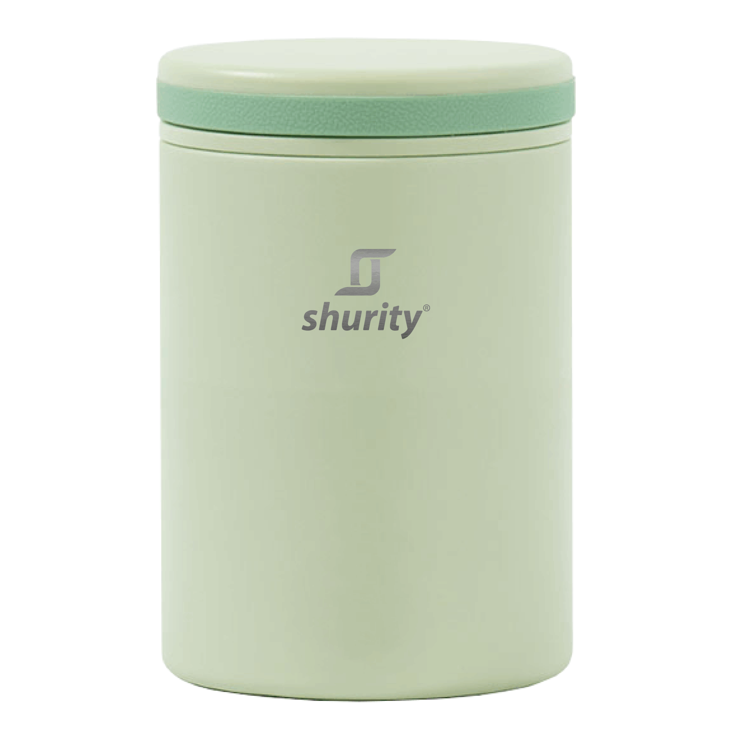 331367-ME-SH Contenitore Termico per Merenda Shurity Runbott Acciaio inox con rivestimento in ceramica 600ml. Verde Melone - immagine 1