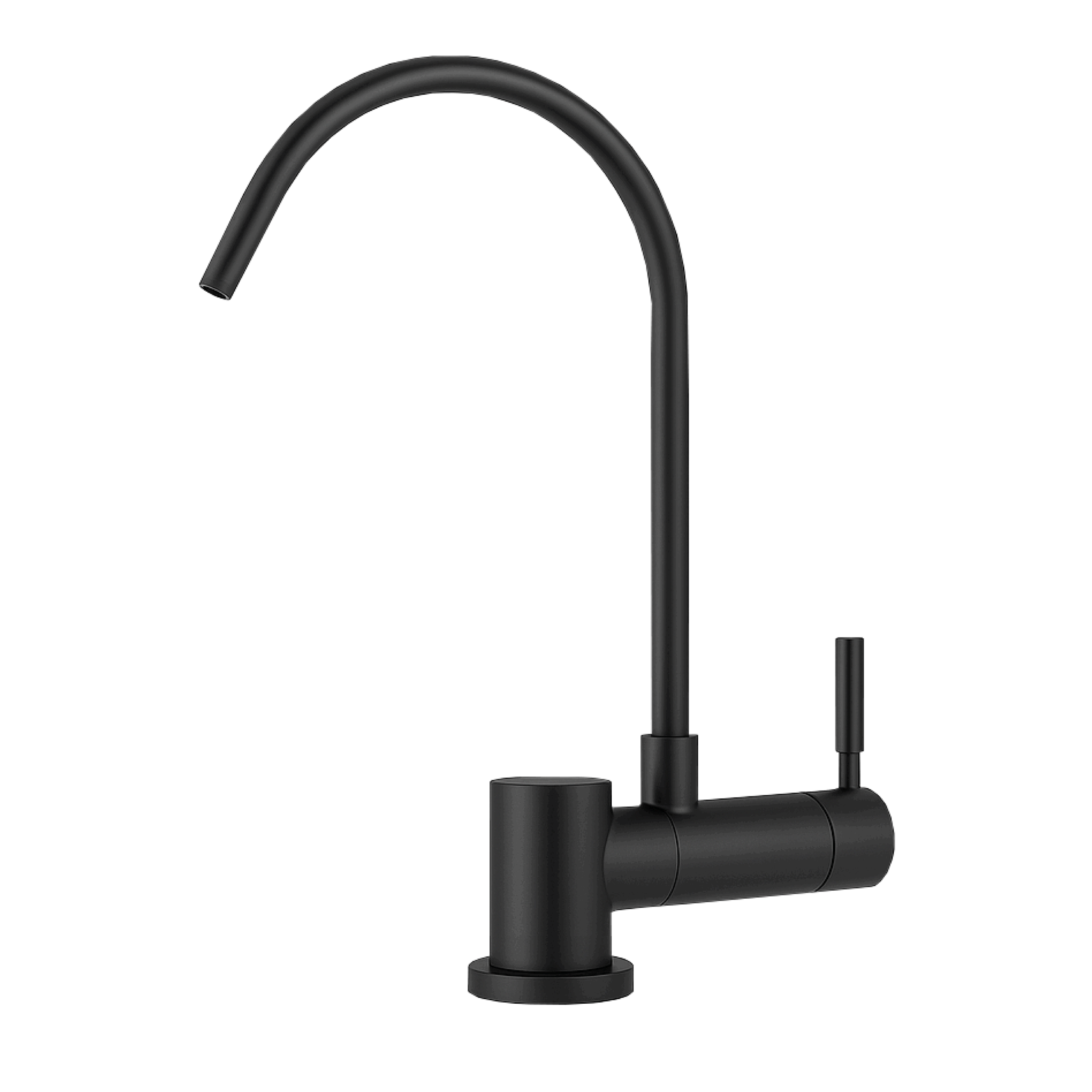 331755-BK Shurity Simple Rubinetto di Prelievo 1 Via Abbattibile Sottofinestra per Depuratori d’acqua 1/4” Nero Opaco - immagine 1