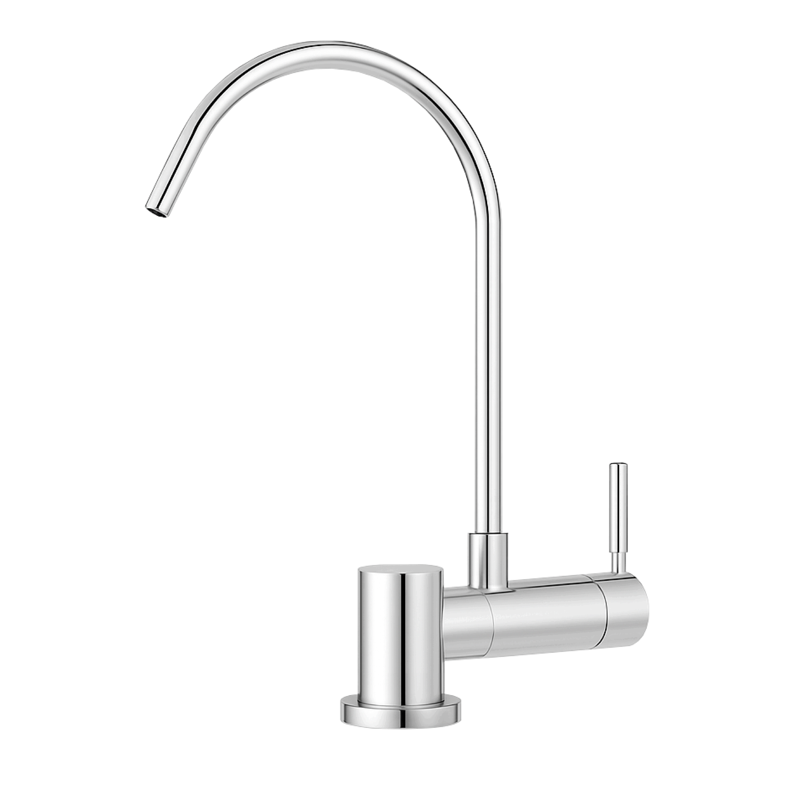 331755-CR Shurity Simple Rubinetto di Prelievo 1 Via Abbattibile Sottofinestra per Depuratori d’acqua 1/4” Cromo - immagine 1