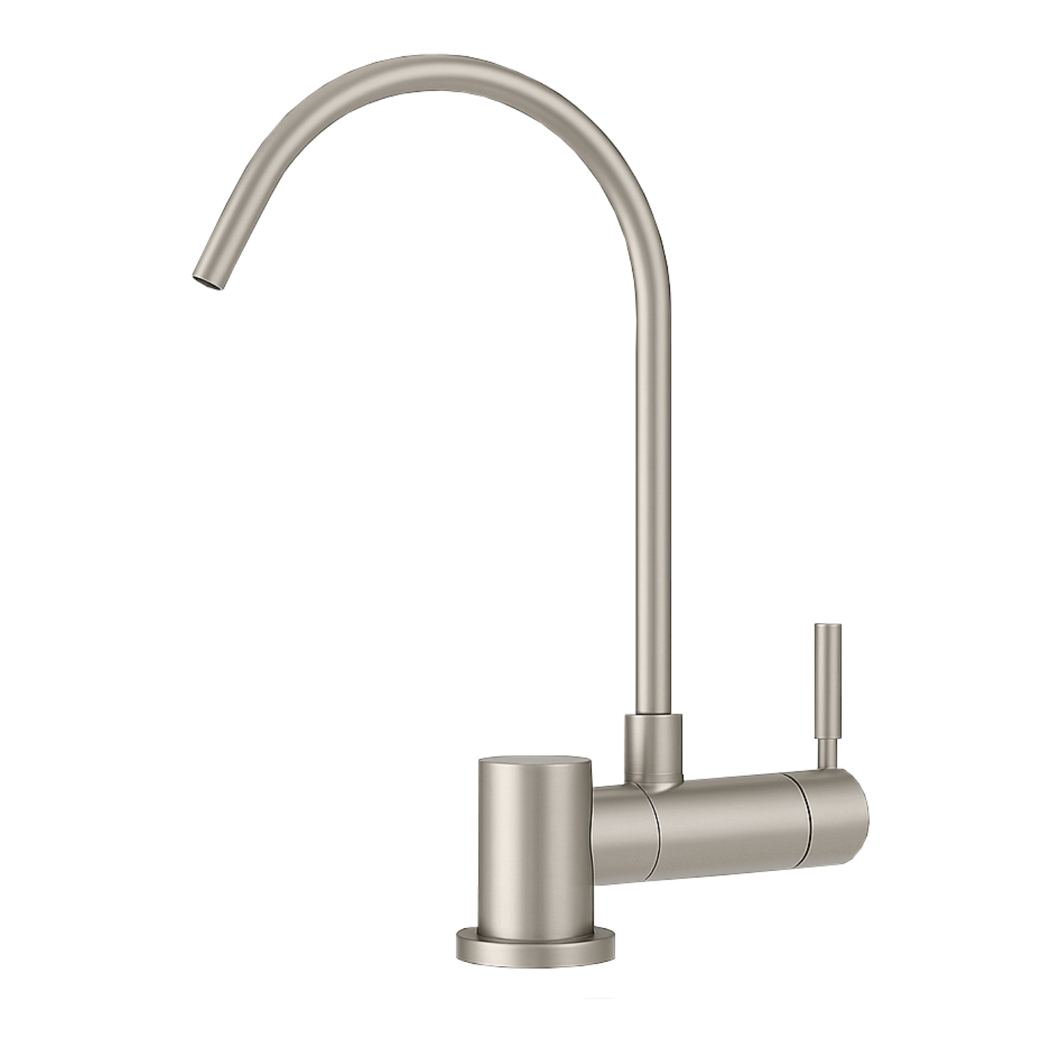 331755-NK-1536x1536 Puritek Simple Rubinetto di Prelievo 1 Via Abbattibile Sottofinestra per Depuratori d’acqua 1/4” Nickel Spazzolato - immagine 1