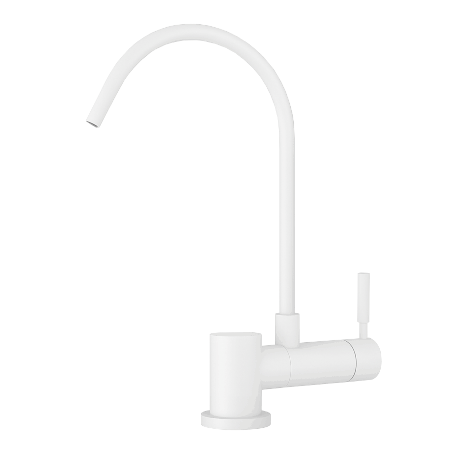 331755-WH-1536x1536 Puritek Simple Rubinetto di Prelievo 1 Via Abbattibile Sottofinestra per Depuratori d’acqua 1/4” Bianco - immagine 1