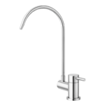 Puritek Simple Rubinetto di Prelievo 2 Vie Abbattibile Sottofinestra per Depuratori d’acqua 1/4” Cromo