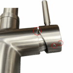 Shurity 560 Rubinetto da cucina con Doccetta in gomma 5 vie 3/8” Nickel Spazzolato – Prodotto con segni d’usura - immagine 2