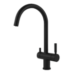 Shurity 512 Rubinetto da Cucina 5 Vie in Acciaio inox Nero Opaco