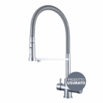 Shurity 560 Rubinetto da cucina con Doccetta in gomma 5 vie 3/8” Nickel Spazzolato – Prodotto con segni d’usura