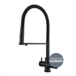 Shurity 560 Rubinetto da cucina con Doccetta 5 vie 3/8” Nero – Prodotto con segni d’usura