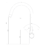 Shurity 512 Rubinetto da Cucina 5 Vie in Acciaio inox Nero Opaco - immagine 2