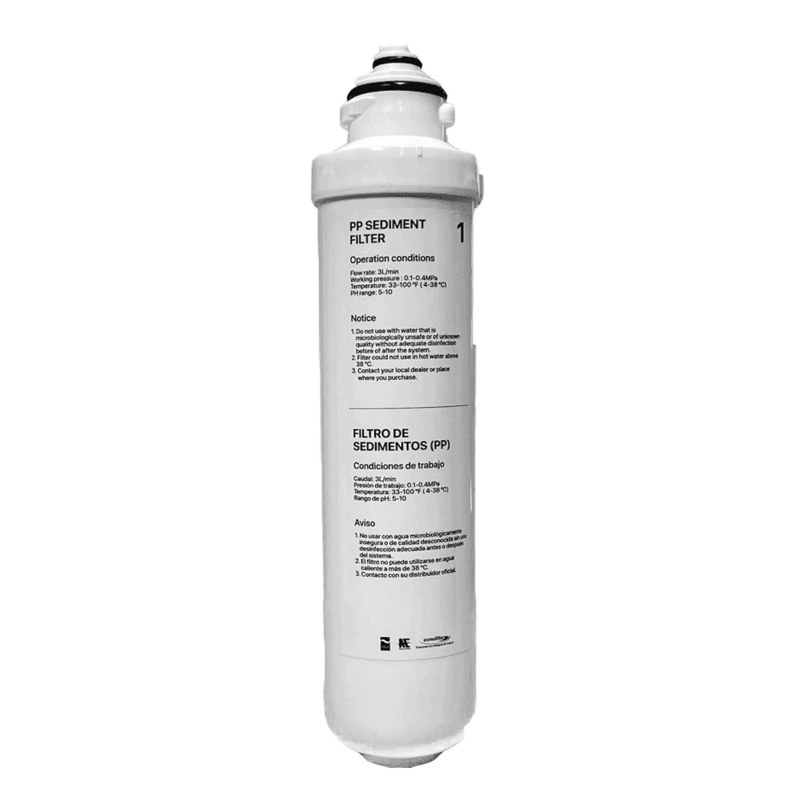 331849 Shurity Velia Filtro Sediment PP 5 Micron a Baionetta - immagine 1