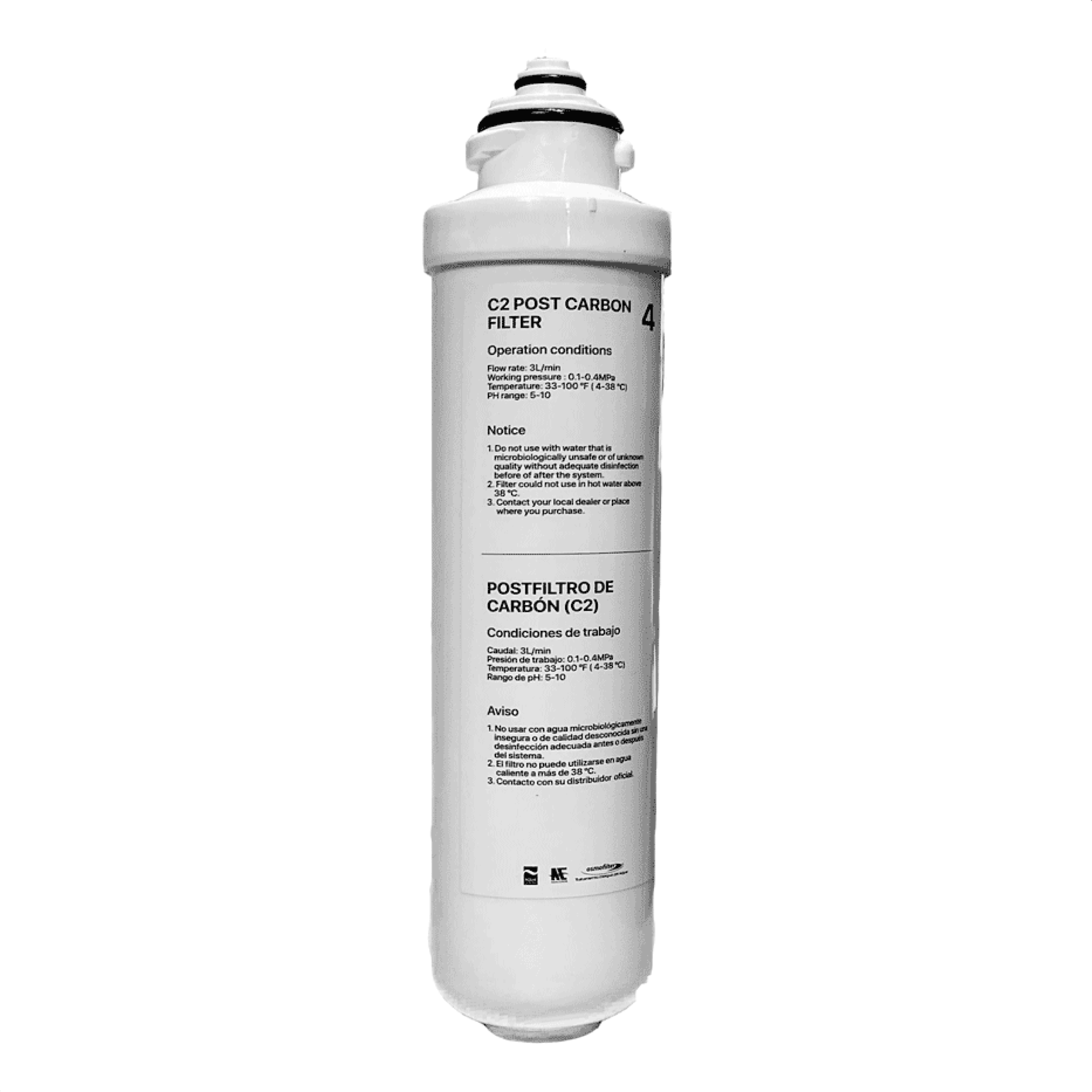 331850 Shurity Velia Filtro Post Carbon Antibatterico a Baionetta - immagine 1