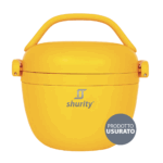 Contenitore Termico Porta Pranzo Shurity Runbott Acciaio inox con rivestimento in ceramica 560ml. Mostarda – Prodotto con segni d’usura