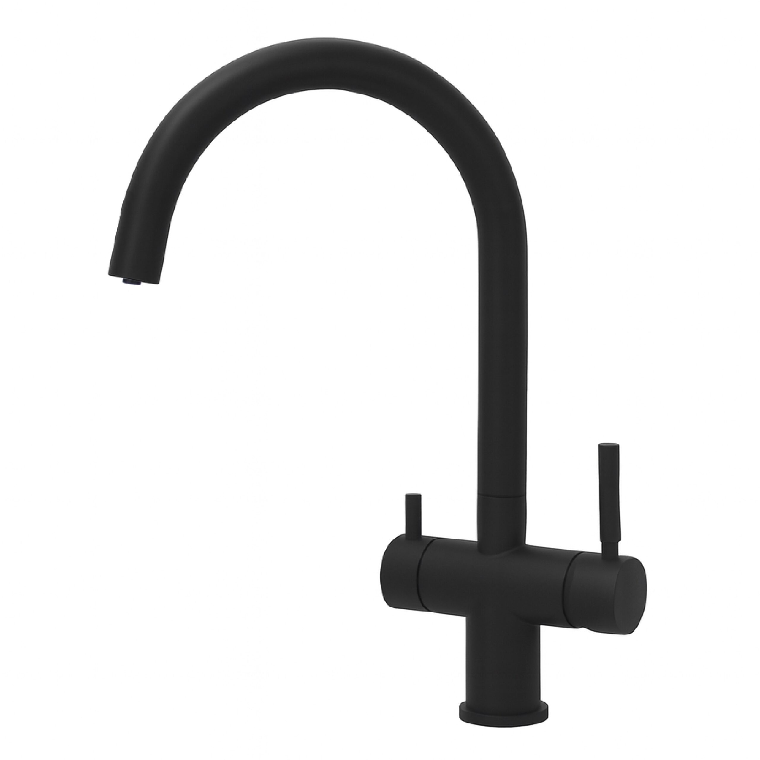 331918-BK Shurity 354 Rubinetto da cucina 3 vie Acciaio Inox Nero Opaco - immagine 1