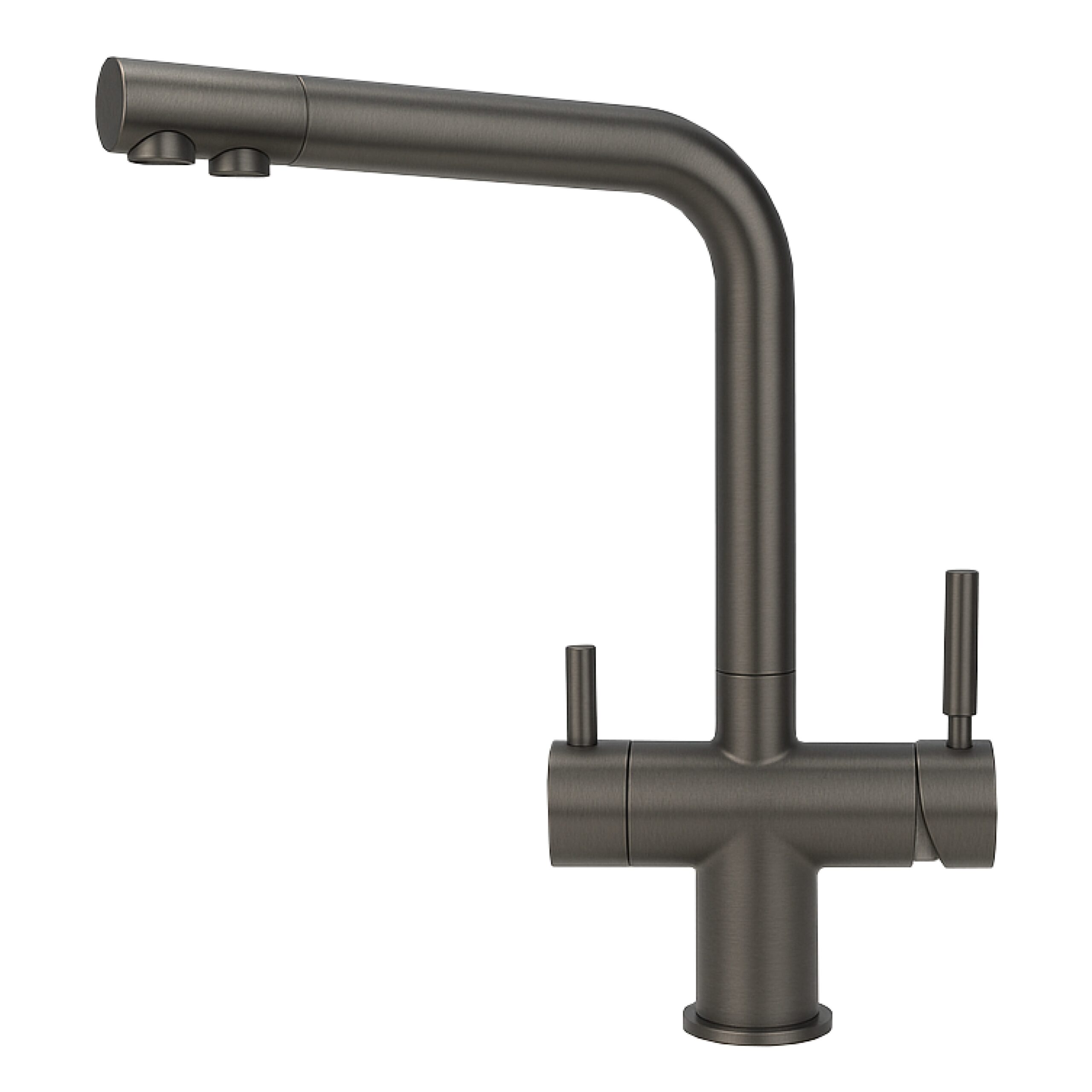 331919-GR Shurity 384 Rubinetto da cucina 3 vie Acciaio Inox Grigio Metallizzato - immagine 1