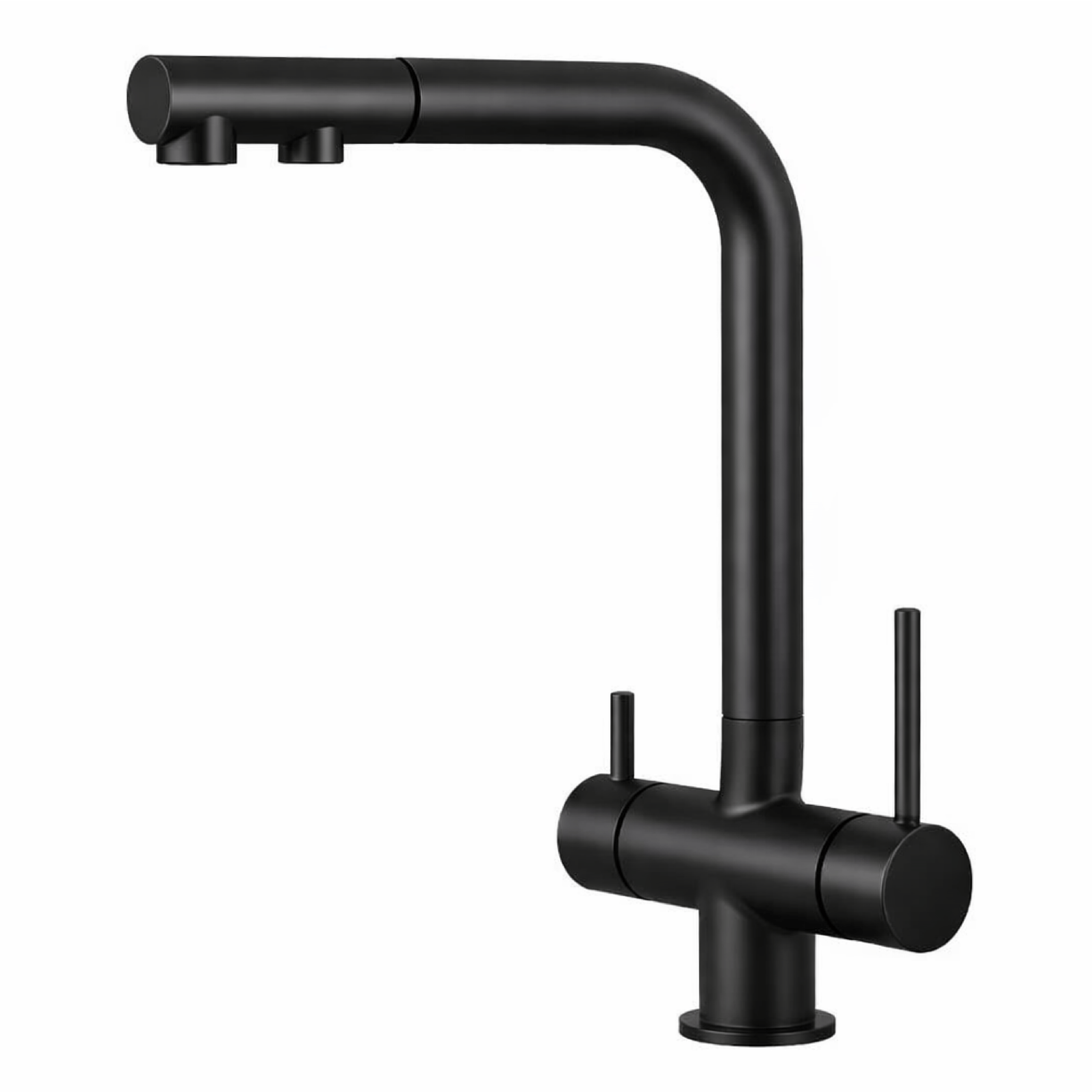 331003-BK Shurity 421 Rubinetto da cucina con Doccetta estraibile 4 vie Nero Opaco - immagine 1