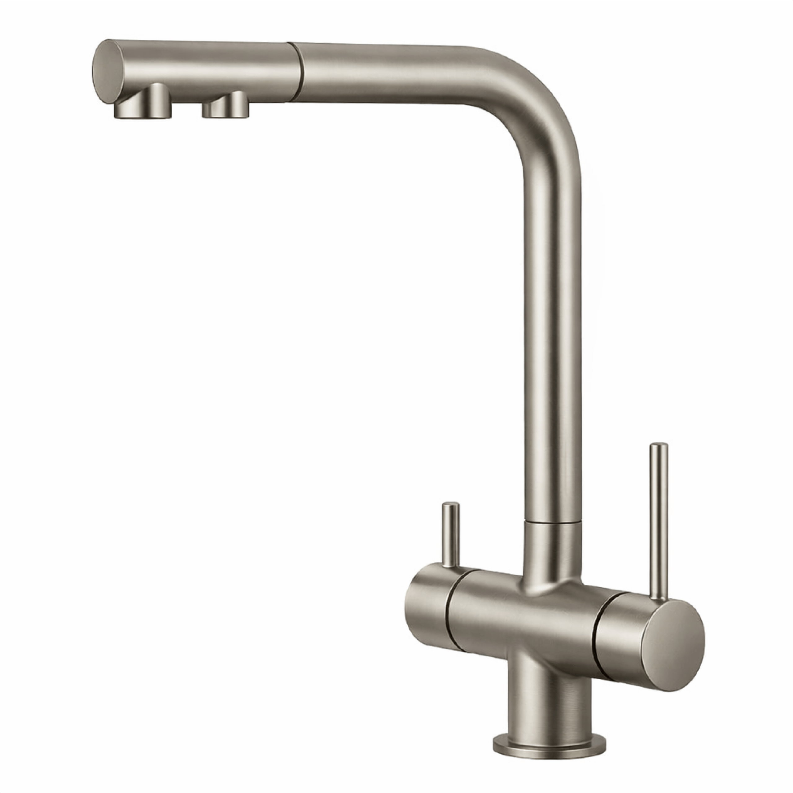331003-NK Shurity 421 Rubinetto da cucina con Doccetta estraibile 4 vie Nickel Spazzolato - immagine 1