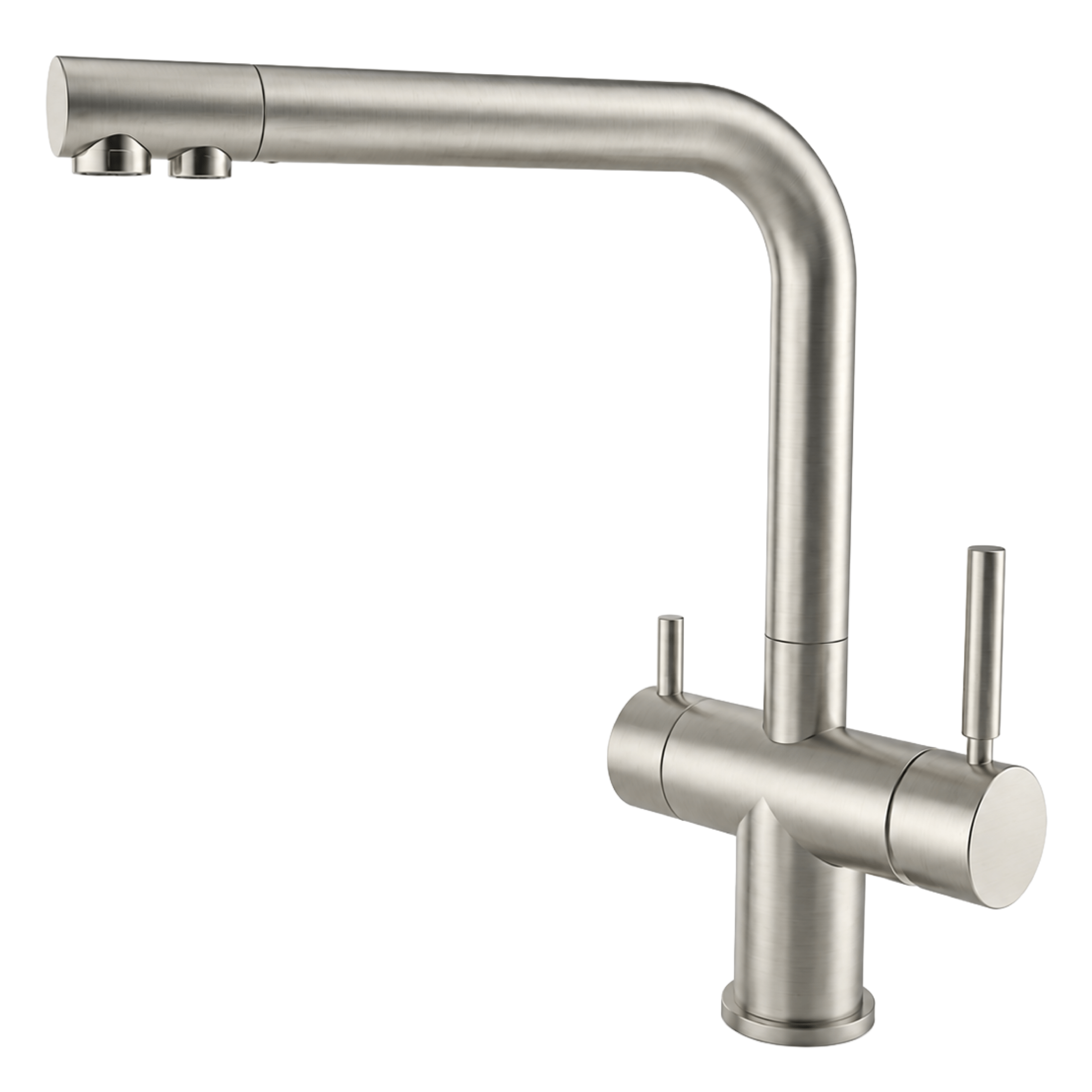 332019-NK Shurity 524 Rubinetto da cucina 5 vie Acciaio Inox Nickel Spazzolato - immagine 1