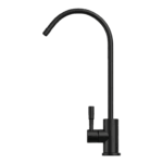 Puritek Floa Rubinetto di prelievo 1 via Acciaio Inox per depuratori 1/4” Nero Opaco